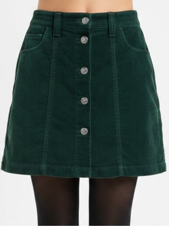 American Eagle Outfitters Dresses & Skirts - NWT American Eagle Outfitters Dark Green Corduroy Skirt